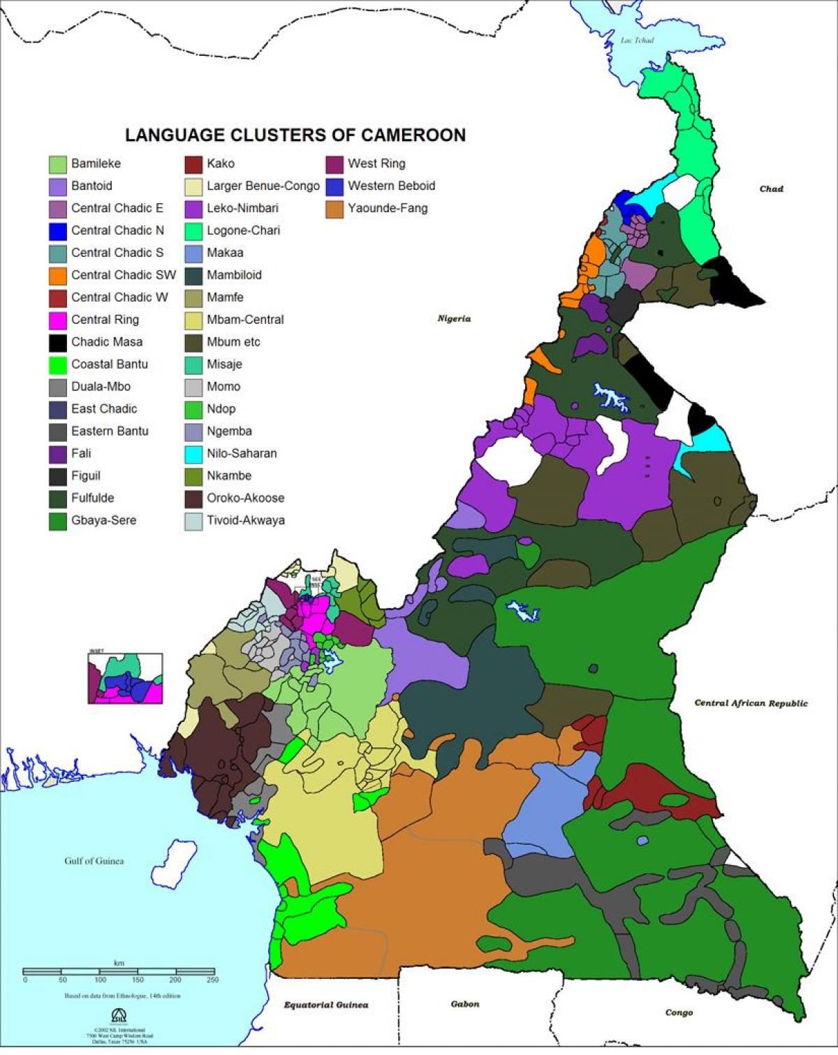 Kamerun harita dil