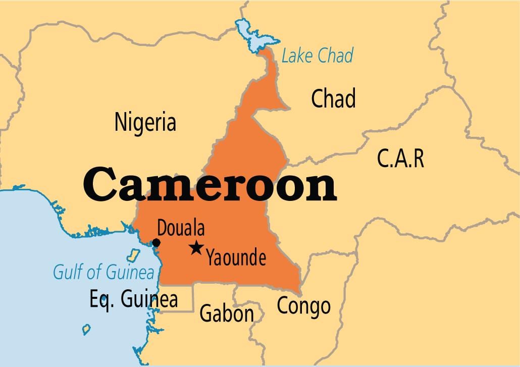 Yaounde Kamerun haritası 