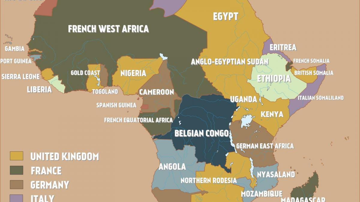 İngiliz Kamerun haritası 