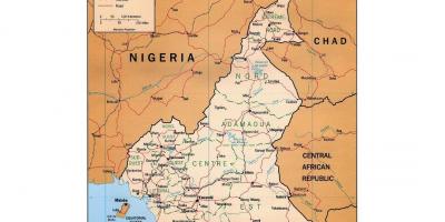 Güney Kamerun haritası 