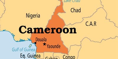 Yaounde Kamerun haritası 